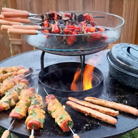 Moderne Avec Grandes Baies Vitrees Et Espace Plancha Bussy-le-Repos