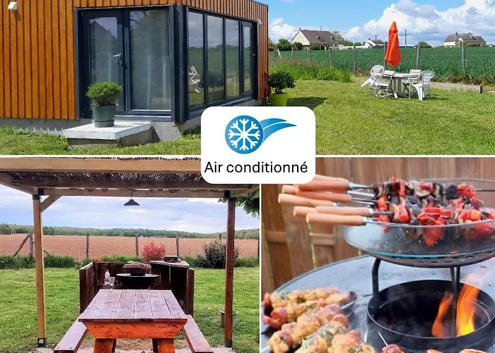 Moderne Avec Grandes Baies Vitrees Et Espace Plancha