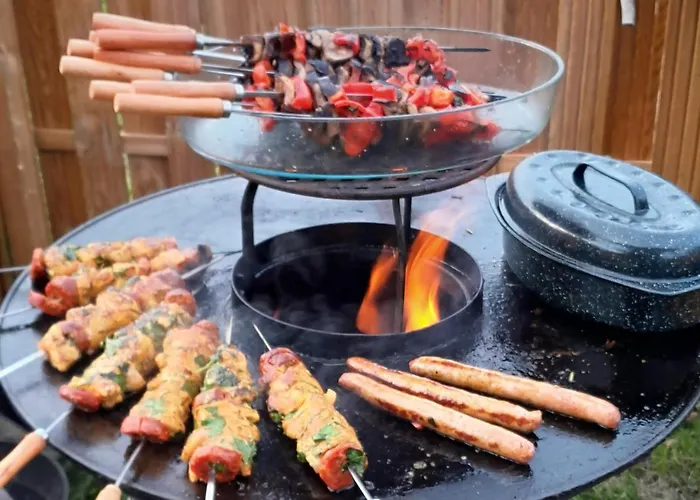 Moderne Avec Grandes Baies Vitrees Et Espace Plancha Bussy-le-Repos